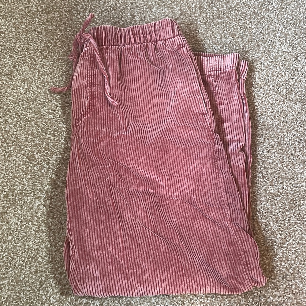 American Eagle Stretch Corduroy Low-Rise Baggy Wide-Leg Pant ✨ - Picture 3 of 11
